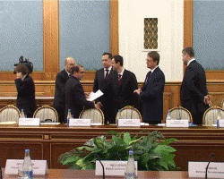 Встреча Председателя Правительства РФ В.Зубкова с членами Совета АРБ 07 февраля 2008 г.