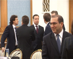 Встреча Председателя Правительства РФ В.Зубкова с членами Совета АРБ 07 февраля 2008 г.